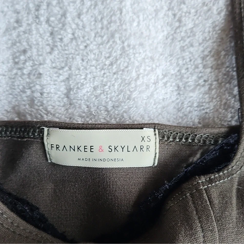 Frankee & Skylarr Brown Corset Top Womens Size XS Solid Opaque